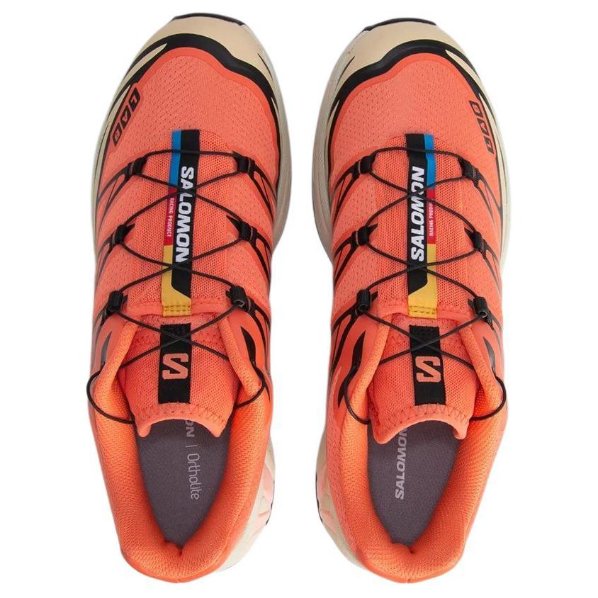 SALOMON Кроссовки унисекс XT-6 Living Coral Оранжево-черный цемент L47445000