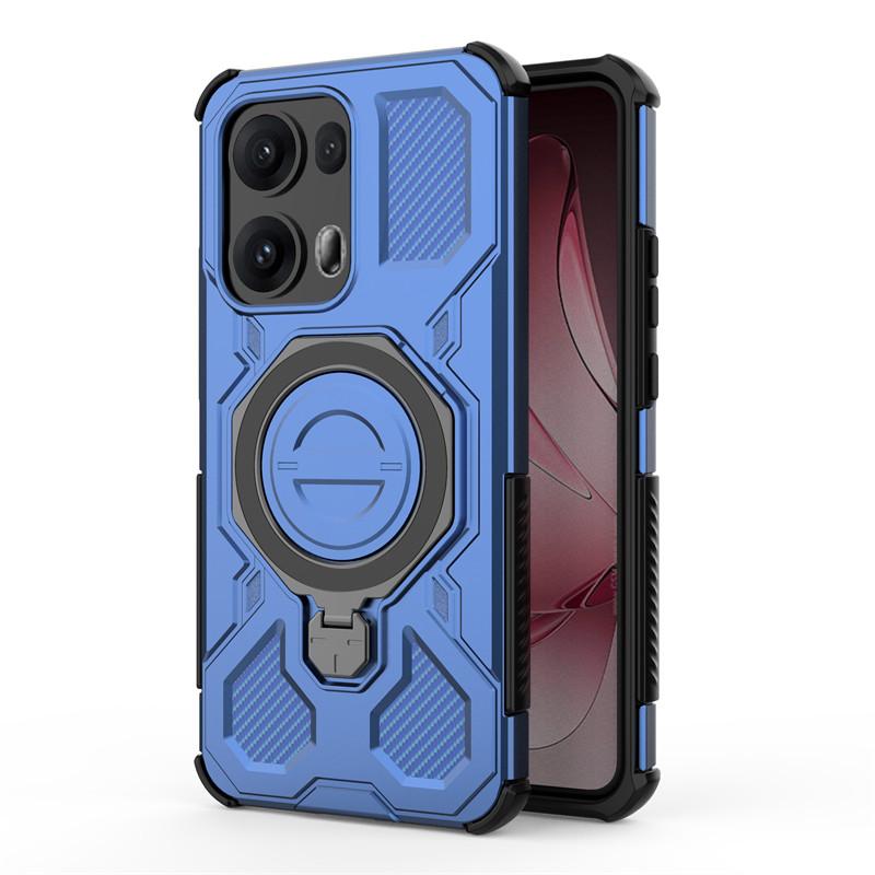 Роскошный магнитный бронированный чехол для oppo Reno13 Pro Чехлы oppo Reno13 Reno13 Pro Глобальная крышка Magsafe Беспроводная зарядка Чехол для телефона