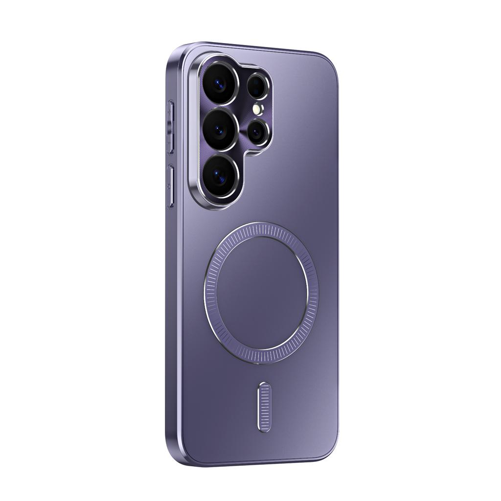 Матовый жесткий чехол с покрытием Soft-touch, совместимый с MagSafe, для Samsung S26 Ultra S25. Ударопрочный, с защитой камеры, тонкий.