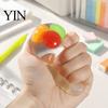 Portable Stress Relief Toy 3Pcs Clear Ball for Anxiety Relief, Squeeze with Soft Sensory Colorful Beads Inside, Reduction Transparent Fidget Gadget