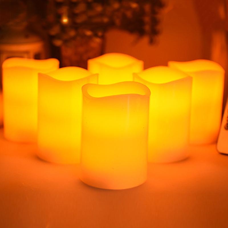 Creamy Matte LED Candle Set Soft White Flameless Pillars With Organic Edges for Quiet Hygge Home Warmth Paraffin LED Candle