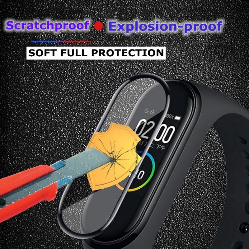 3D стекло для Xiaomi mi Band 5 4 6, мягкая Защитная пленка для экрана на Xiami Mi Band5, Miband5, чехол для Xiomi mi Band 5, пленка