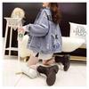 Broken Denim Jacket Women's Spring Korean Loose Casual Thin Embroidered Bf Style Top
