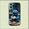 Funny C-Cookie-M-Monster Phone Case For iPhone 16,15,14,13,12,11,Pro,X,XS,Max,XR,Plus,Mini Soft Black Cover