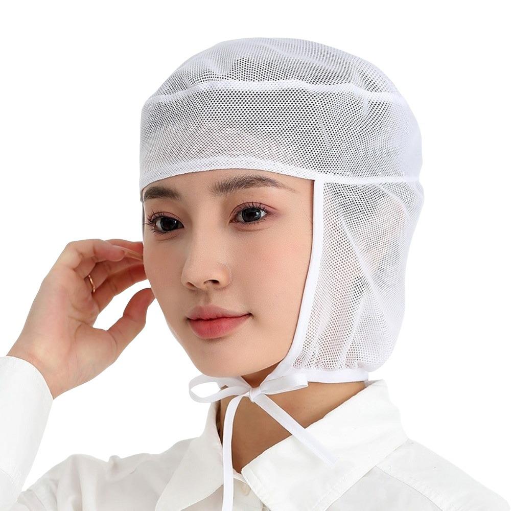 Breathable Mesh Mesh Work Cap Elastic Back Food Service Cap Comfortable Chef Work Hat Bakery Work