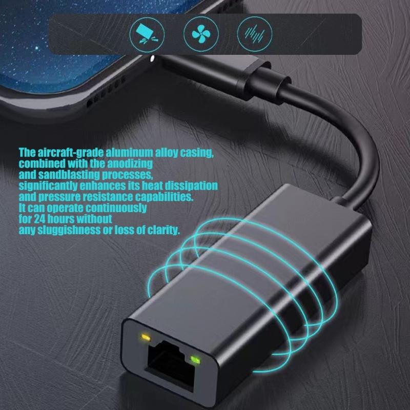 Алюминиевый корпус USB 3.0 Type C на RJ45 Ethernet Конвертеры 100 Мбит/с Gigabit Сетевой адаптер Подключи и работай