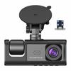 New Icreative Car DVR 3 Cameras Full HD 1080P Dual Lens Car DVR Camera 2.0 Inch IPS Screen Front Rear Recorder Camera