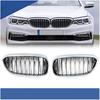 Совместимо Для BMW 5 серии G30 G38 525 530 540Li 530i 540i 2017-2020 Хромированная Передняя Решетка Радиатора "Ноздри" Решетка Водительская Левая LH+Правая RH Сторона