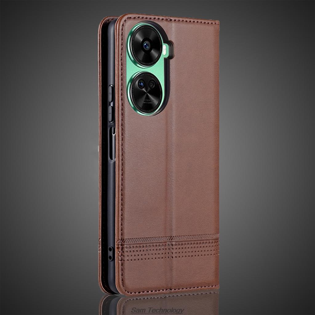 Роскошный магнитный адсорбционный кожаный чехол для Huawei Nova 12 SE / Nova12 SE Flip Cover Защитный чехол Capa Fundas Coque