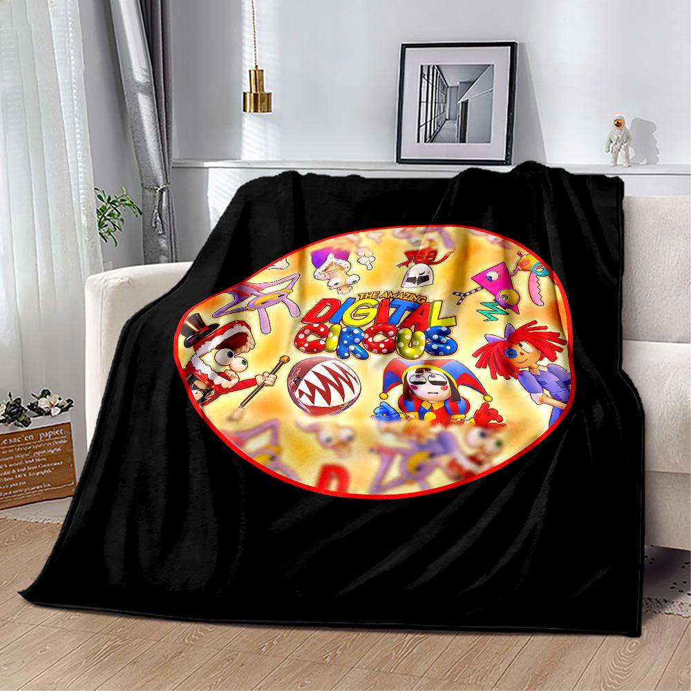 Digital Circus Blanket Ultra-Soft Suitable for Livingroom Office Couch for All Occasions Digital Print Ideal Gift for Friends Family Couples Picnic
