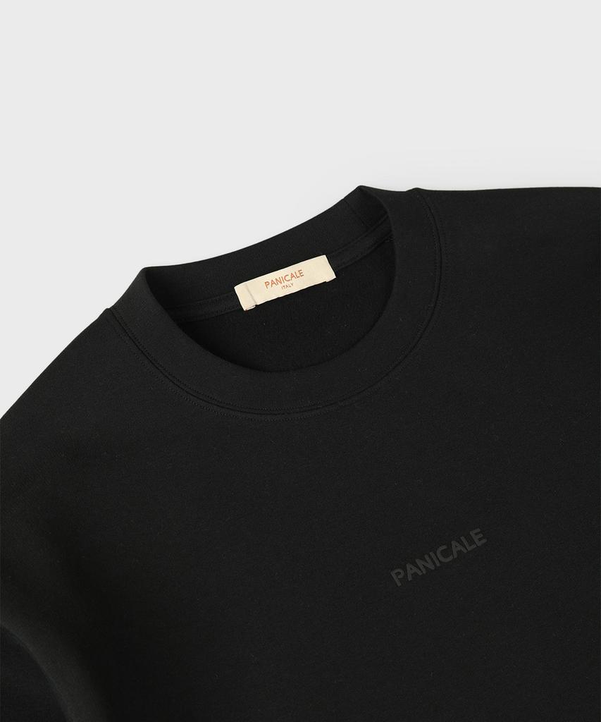 PANICALE Black Brushed Basic Logo T-Shirt