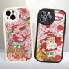 Чехол для телефона 'Девочка Розовый Клубничный S-Шорткейк' для IPhone 11 12 13 14 15 16 Pro Max Plus Кожаная Крышка