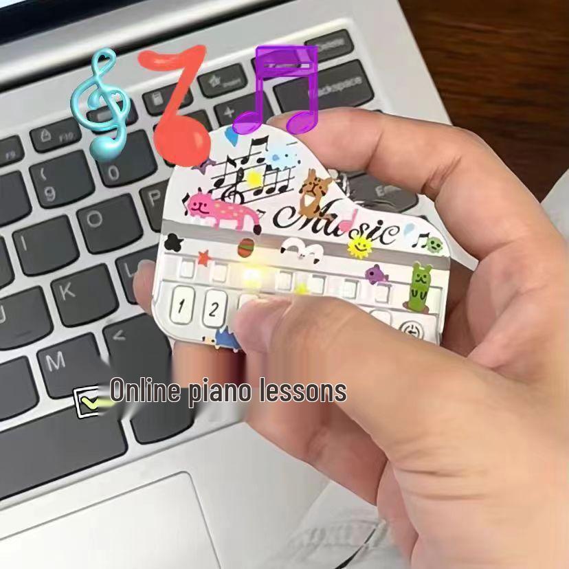Эксклюзивный купон для новичков: Креативный светящийся брелок-игрушка «Мастер фортепиано»