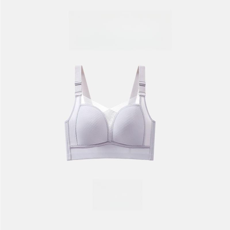 Бесшовный бюстгальтер для женщин, подчеркивающий женственность летом, тонкий бюстгальтер без косточек, двухрядный бюстгальтер