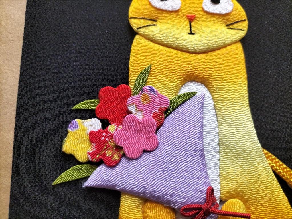 Букет Табби Мой Любимый Кот Набор для рукоделия из ткани чиримен Кошки, Гобелен,