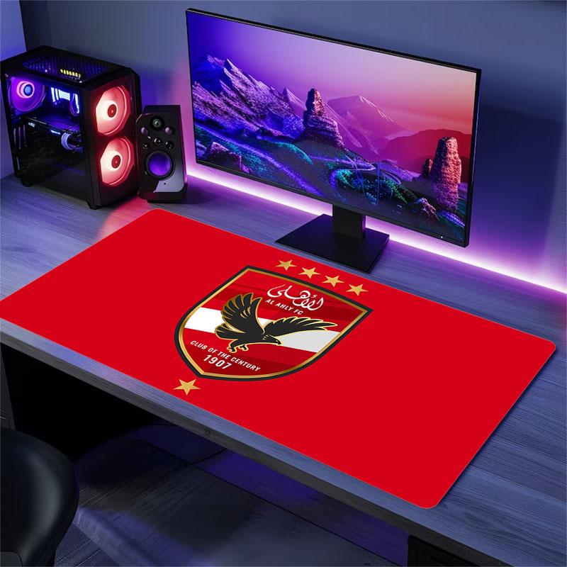 Al Ahly Sporting Club Mouse Pad, Large Gaming Desk Mat, Non-slip XXL Mousepad for Laptop & Tablet, Mini PC Playmat with Stitched Edges