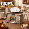 1pc Rustic Country Farm Autumn Tissue Box - Vintage Truck Pumpkin Design, Durable Napkin Organizer for Car, Kitchen, Dining, Home Decor - Decorative T