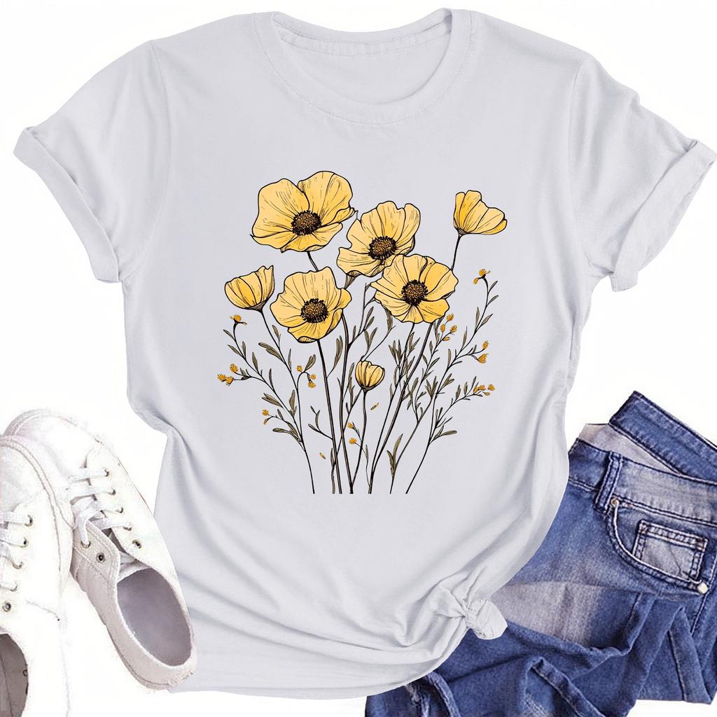 Toddler Girl Boy T-Shirts Kids Top Boys And Girls Printed Short Sleeved T-shirt 1-12Y