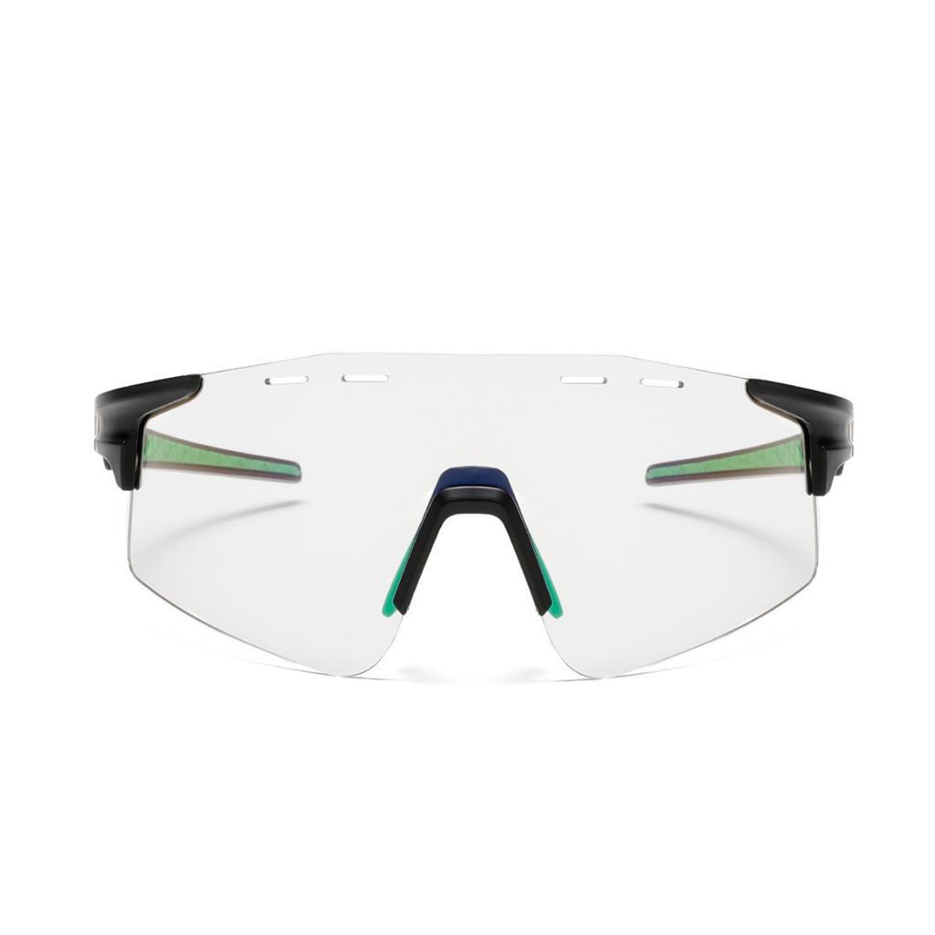 Солнцезащитные очки для велоспорта, меняющие цвет, для спорта на открытом воздухе, ветрозащитные очки, литьевые, нескользящие, с большой оправой 9061