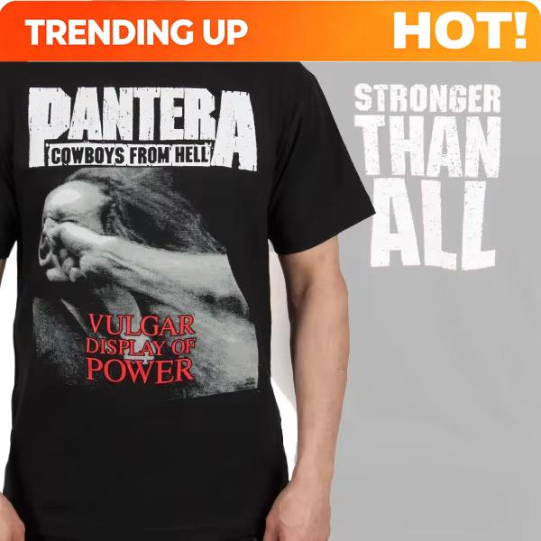 Pantera Flames Band Logo Casual Tshirt Luxury Brand For Unisex And Unisex Top 2026 New Band Ins Y2k