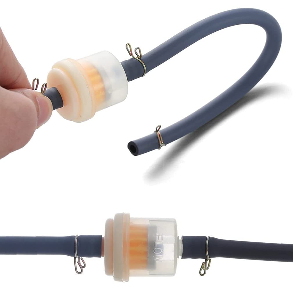 YFFSFDC Топливный фильтр Набор хомутов для топливного шланга Универсальный бензиновый фильтр Мотоциклетные автотовары