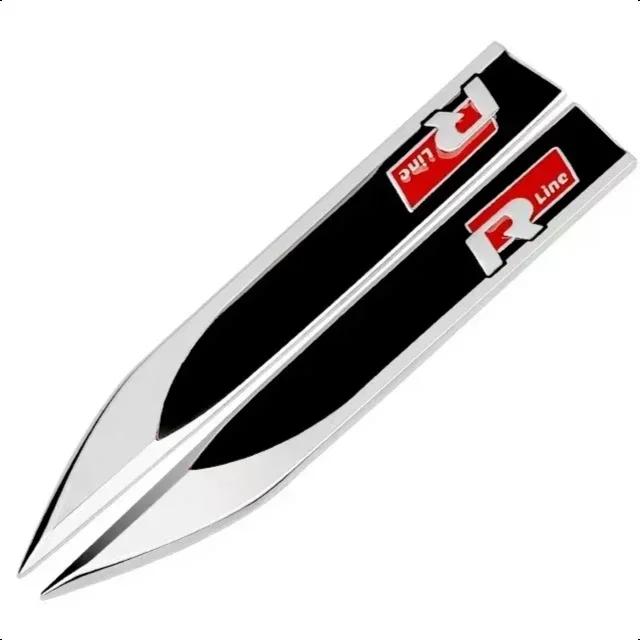 New 1PCS 3D Metal Car Body Side Fender Badge For Volkswagen VW Golf 7 6 5 GTD GLI Logo Sticker Emblem Decals Styling Access