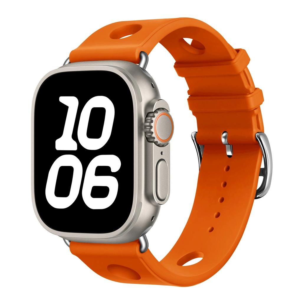 Ремешок для дайвинга Scub H для Apple Watch Ultra 3/2/1 49 мм, силиконовый дышащий ремешок для iWatch Series 11 10 9 8 SE 44 мм 40 мм 46 мм 42 мм