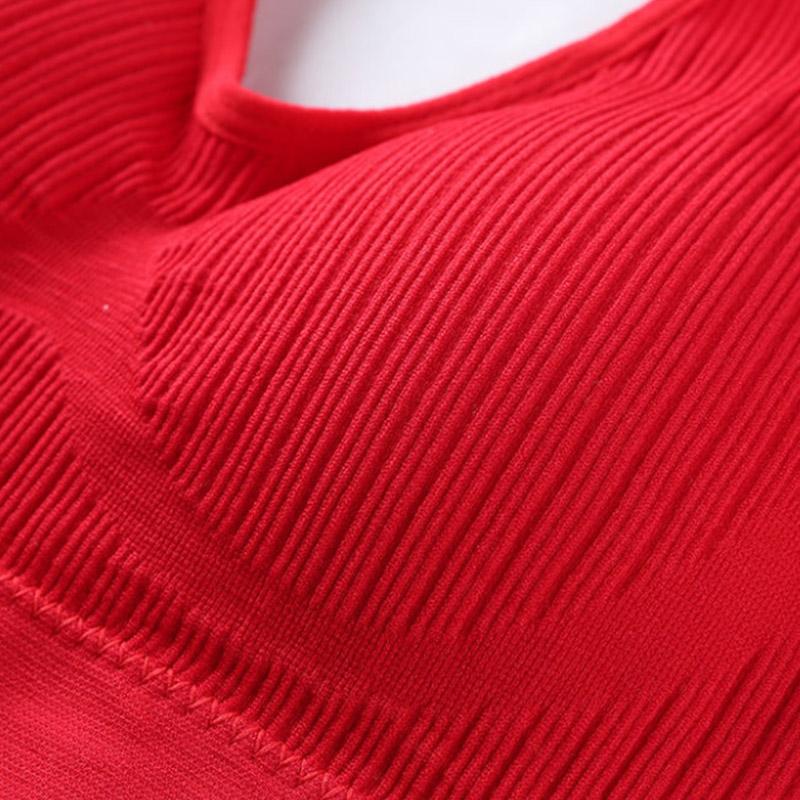 Бюстгальтер без косточек, спортивное нижнее белье, женский хлопковый бюстгальтер больших размеров для йоги, бега, противоударный жилет со сборками