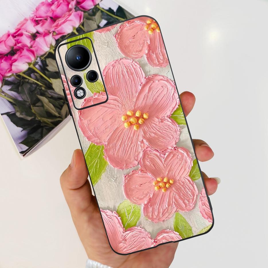 Чехол для Infinix Note 11 X663 X663B Стильный окрашенный задний чехол 6,7'' Ударопрочный чехол для телефона Для Infinix Note 11 Note11 Мягкий чехол