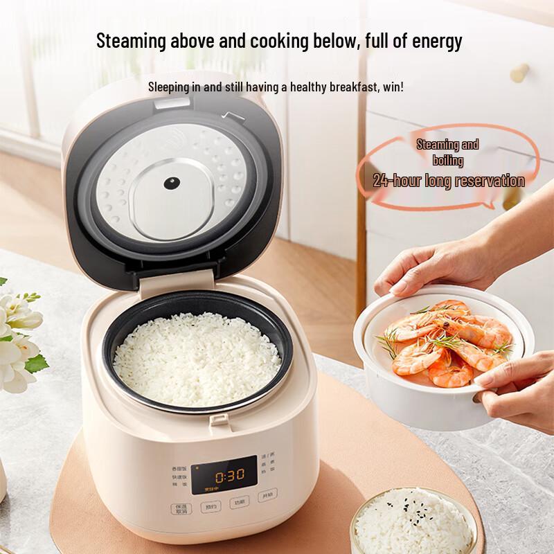 Midea Мини-рисоварка на 2 л с таймером, штепсель CN (адаптер в комплекте)