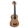 KALA U-Bass Ukulele Bass, Exotic Wood Series, Quilted Ash Body, Roundwound Strings, UBASS-QA-FS, Includes Gig Bag