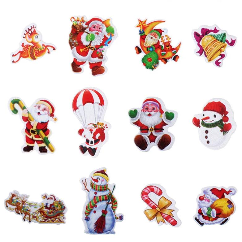 5 шт. Рождественский подарок Счастливого Рождества 3D наклейка-пузырь Мультяшный Санта-Клаус Колокольчик Пухлые наклейки Новый год Рождество Липкий декор для ребенка