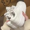 Versatile Little White Shoes Women's 2025 Spring New Thick-soled Heightening Board Shoes Sports and Leisure Shoes Single Shoes Children