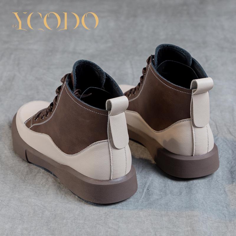 Autumn and Winter Girl Genuine Leather Boots, Student Leather Boots, Women Boots