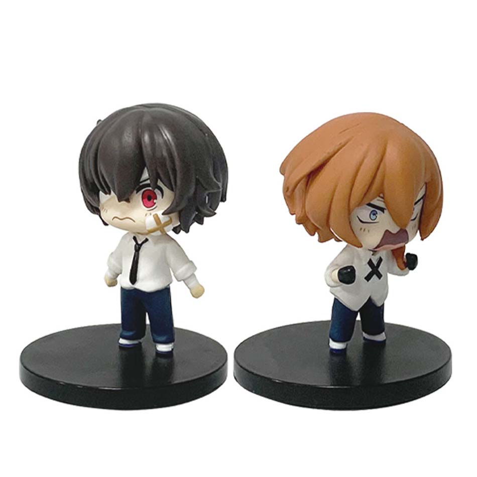Новая фигурка Dazai Osamu из Bungo Stray Dogs 7 см Японские фигурки из мультфильмов Коллекция Милые игрушки