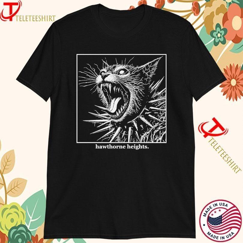 NEW Hawthorne Heights Goth Cat T-shirts Black Cotton All size S-345XL HRT97 Unisex T-Shirt