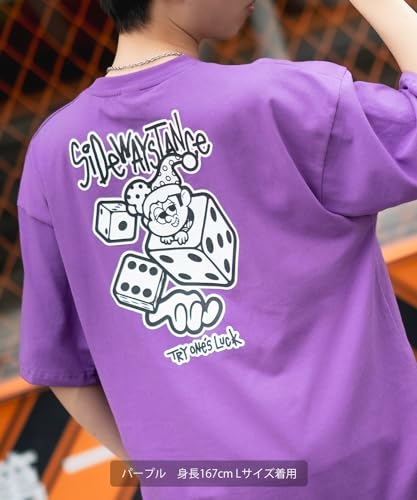 IMPROMES SIDEWAYSTANCE Men's Short Sleeve Die Print T-Shirt, Black, 70121