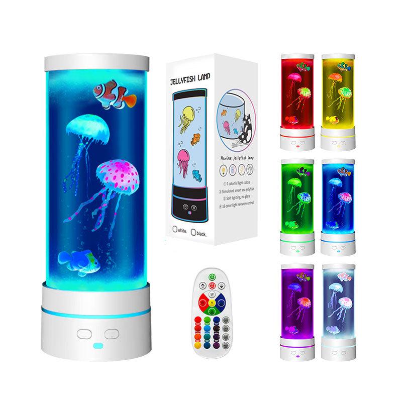 USB-лампа-медуза LED - Ночник с меняющимися цветами для расслабляющей атмосферы, бесшумное настольное украшение