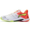 Кроссовки для бадминтона Li Ning Cloud Thunder из искусственной кожи, амортизирующие, нескользящие, износостойкие, дышащие, с низким верхом, унисекс, белые, красные, AYAS028-4
