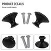 20pcs Vintage Cabinet Handles Drawer Knobs Black Single Hole Drawer Pulls Furniture Cupboard Closet Door Handles Hardware