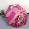 Disney Cheshire Cat, Alice in Wonderland Automatic Open/Close Fashion umbrella - Cute Umbrella with Cute Design, Portable 3-Fold Compact Umb