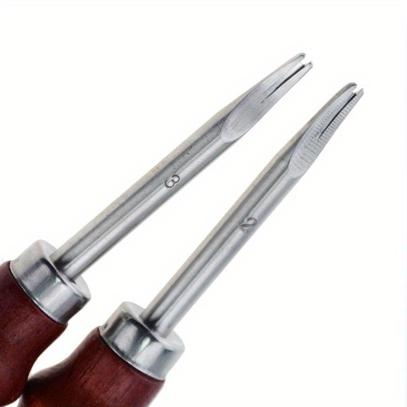 Нож для снятия фаски с кожи, ручной инструмент для резки кромок с деревянной ручкой, инструменты для самостоятельной работы