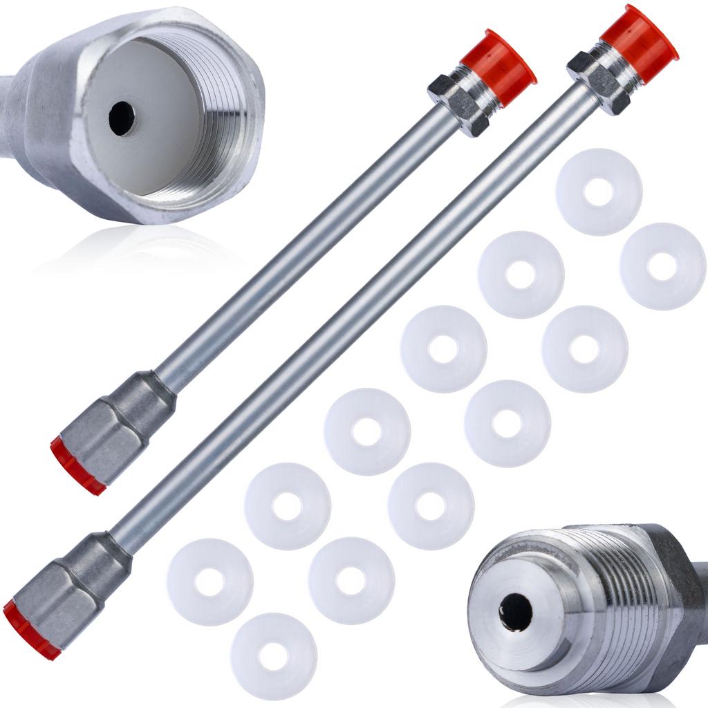 Rosfix Zestaw Lanc Do Pistoletu Malarskiego 30cm I 50cm – Precyzyjne Nanoszenie Farby | 10 Uszczelek 7/8"" | Wysoka Wytrzymałość 290 Bar