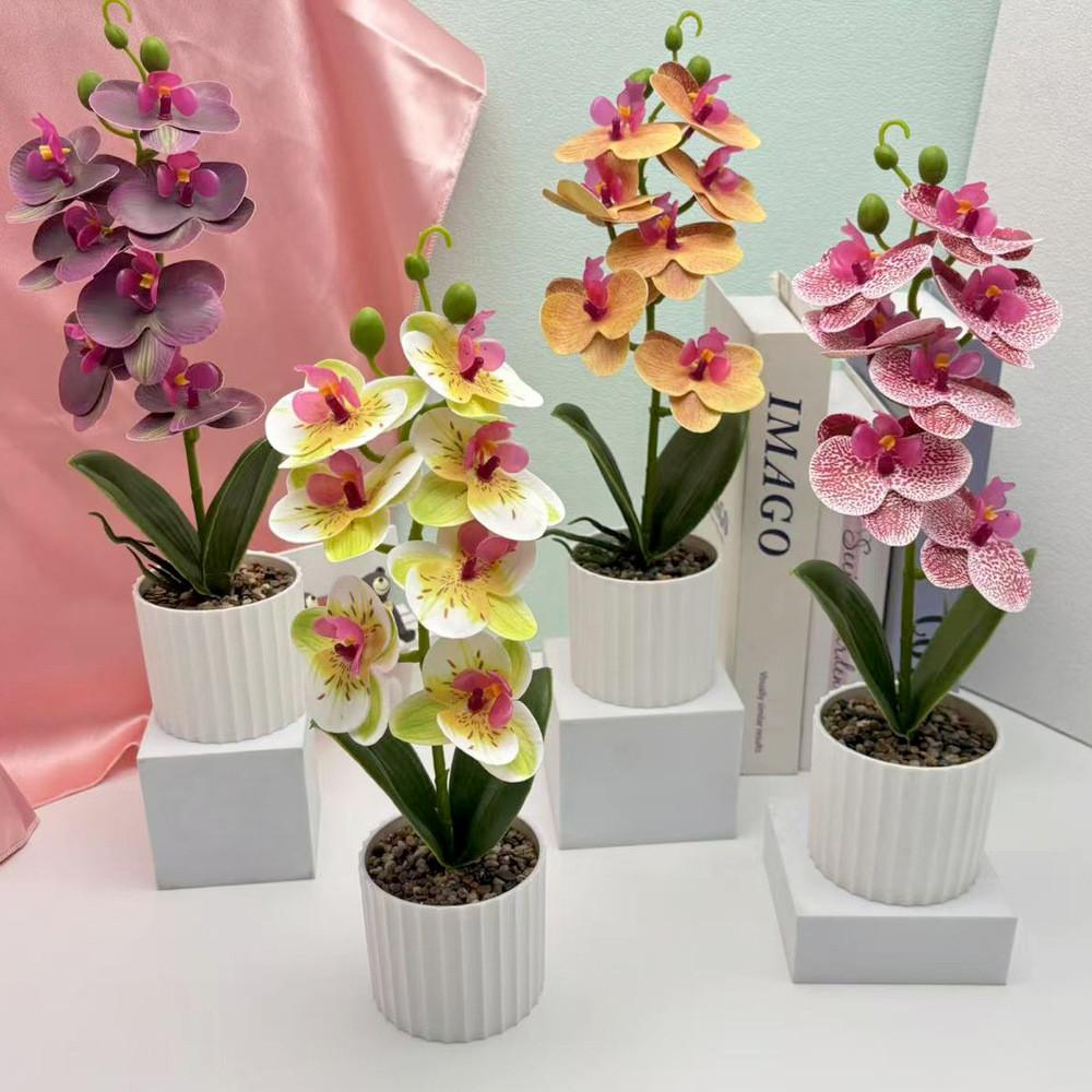 Faux Butterfly Orchid Floral Arrangement For Party Decorations And Home Styling