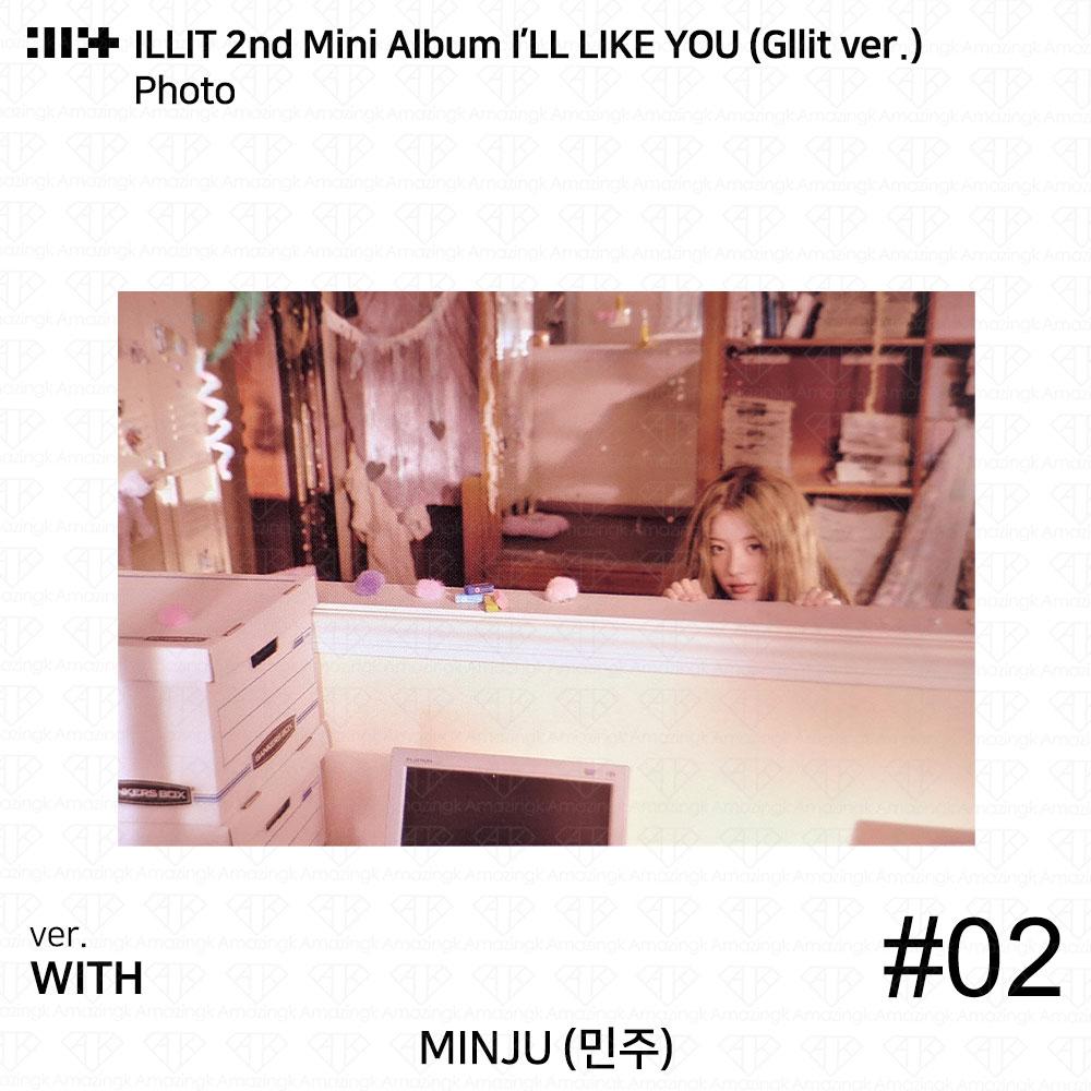 ILLIT 2-й мини-альбом I'LL LAKE YOU Gllit Ver To с фотокарточкой Between Photocard Photo