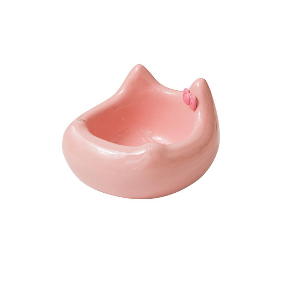 Керамическая миска для кошки Милая миска для питья питомца Кормушка Диспенсер для еды Миска для кормления собаки Защита шеи