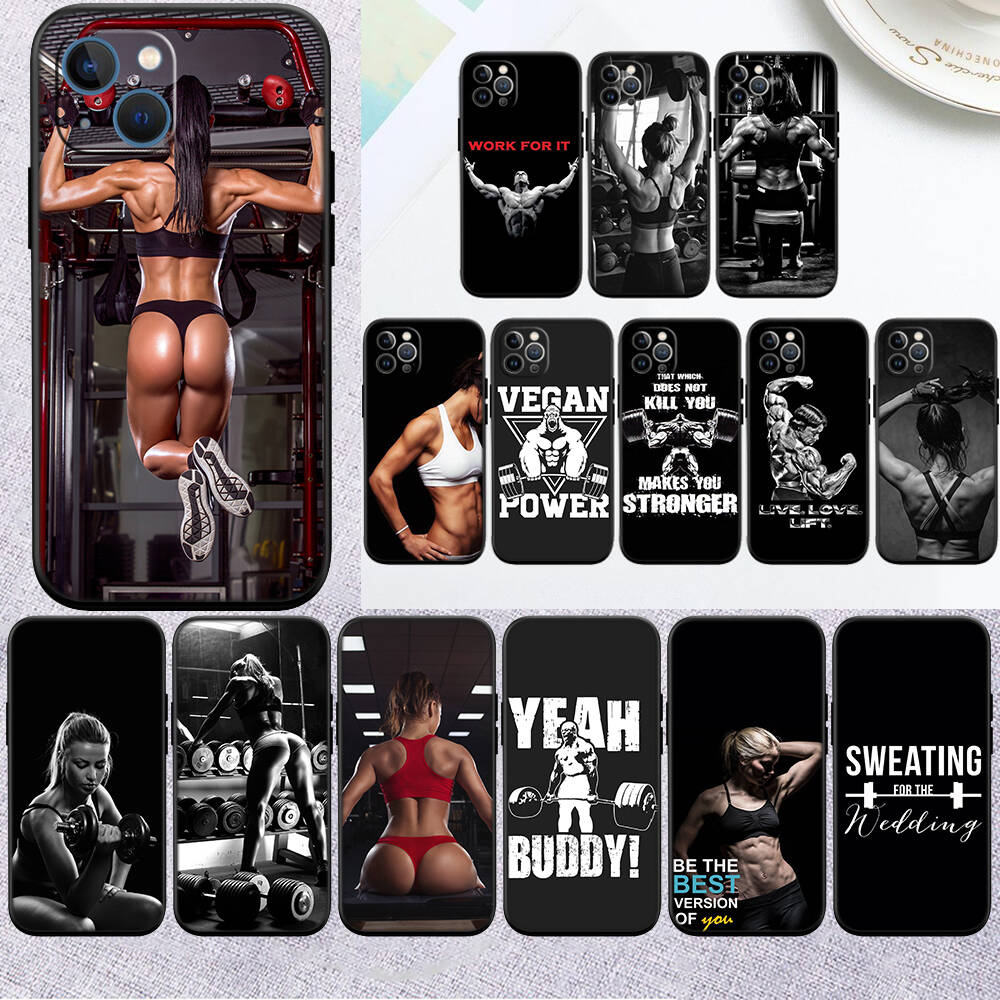 MH24 Bodybuilding Gym Fitness Shell for Samsung Note 20 10 S25 Plus Ultra Lite FE A51 A52 A53 A71 A72 A73 M20 M30 M21 M31 M51 A11 A70 A56 A26