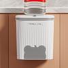 Wall Mounted Garbage Bin with Lid Large Capacity Easy To Install