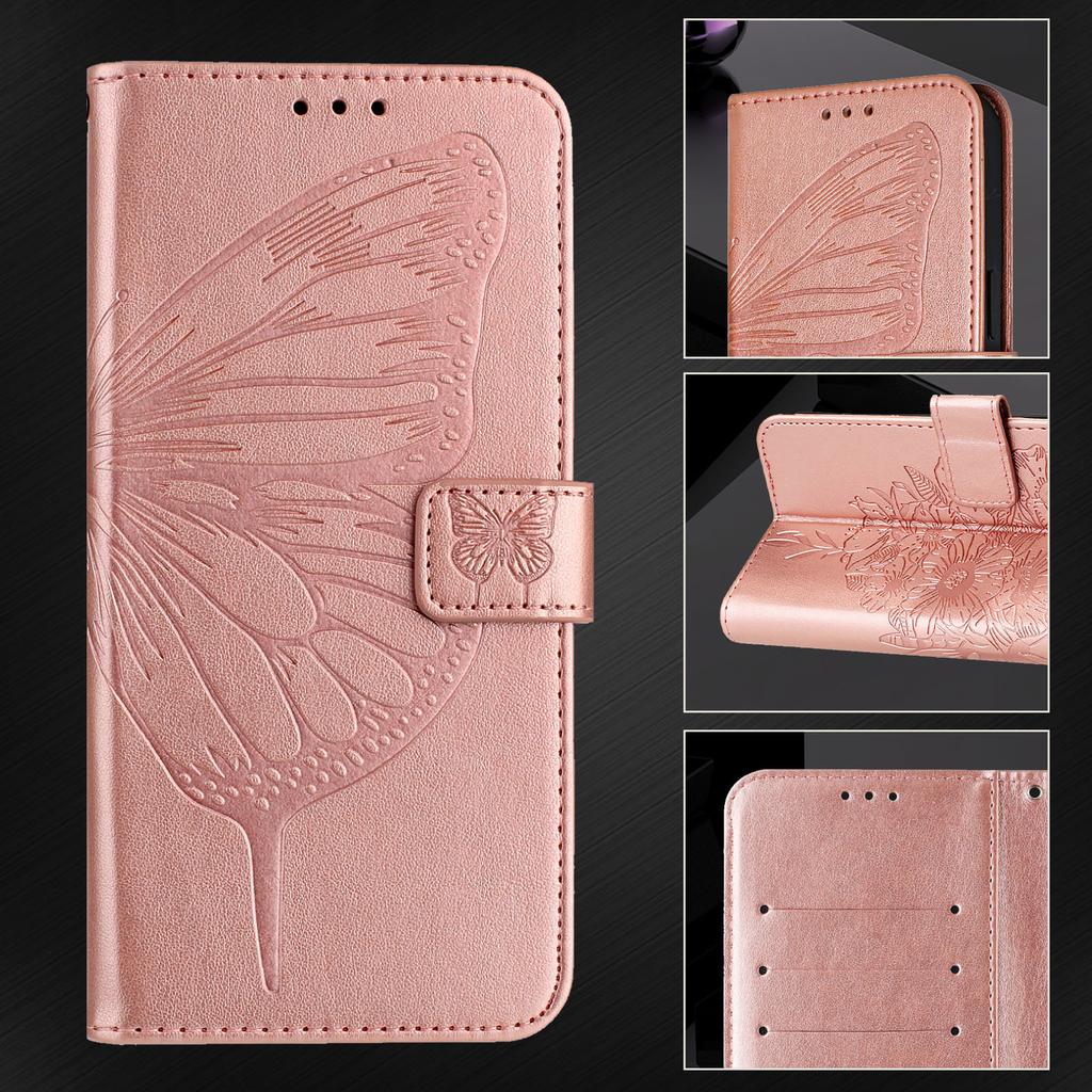 8-Color Butterfly-Patterned PU Leather Phone Wallet Case for Tecno Series.Camon 19,20,30,40,Pop 6,Pop 7,Pop 8,Pop 9,Spark 7,8,9,10,20,30,Spark Go...