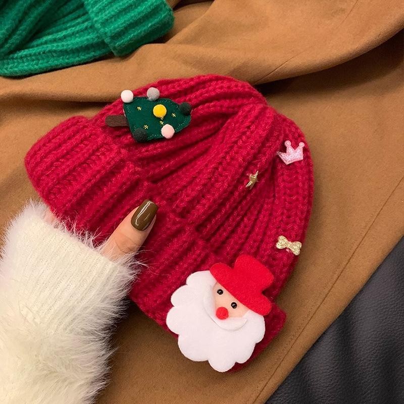 Christmas Knitted Antler Hat,Cute Reindeer Antlers Hat, Winter Warm Ski Skull Beanie Cap for Women Men